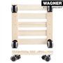 Wagner Support à roulettes pour Pot de Fleur PALETTI 29 x 29 x 8 cm I Roule Pot de Plant pour l'intérieur I Suport Roulant en Bo