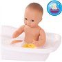 Götz 0754010 Poupée Nouveau-né Aquini Boy - Poupée de Bain de 33 cm de Haut avec Yeux Marron Peints et sans Cheveux - bébé de Ba