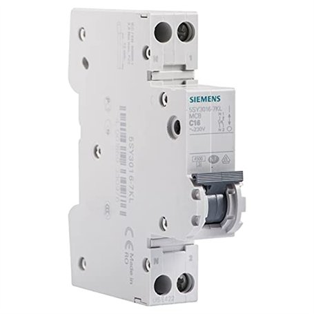 SIEMENS - Disjoncteur 16A Ph+N courbe C 4.5kA 230V