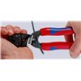 Knipex CoBolt® Coupe-boulons compact noire atramentisée, avec gaines bi-matière minces, avec œillet de fixation intégré pour fix