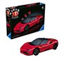 Ravensburger - Puzzle 3D Véhicules - Ferrari SF90 Stradale avec Grille de Construction - A partir de 8 Ans - 108 pièces numéroté