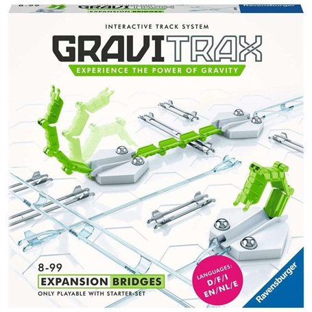 Ravensburger - GraviTrax - Set d'extension Bridges/Ponts et Rails - 26169 - Jeu de Construction STEM - Circuits de Billes créati