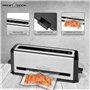 Profi Cook PC-VK 1133 - Emballeuse sous vide - Puissance d'aspiration 12l/min - + 10 sachets fraicheurs - 110 Watts - Couleur Ar