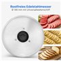 Clatronic Trancheuse universelle avec lame en acier inoxydable Ø 190 mm | Trancheuse à pain électrique | Épaisseur de coupe régl