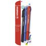 STABILO pointMax avec Pointe en Nylon - Couleurs Assorties (Lot de 3)