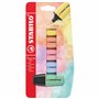 STABILO BOSS MINI Pastel - Mini surligneur - Blister carton x 5 surligneurs - coloris pastel