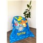 Herding Pokemon Couverture Garçon Couverture Polaire Bisasam Glumanda Schiggy Enfant 130x170cm