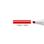 STAEDTLER 351 B Marqueur pour tableau blanc Lumocolor 351 B, pointe biseautée env. 2 ou 5 mm de largeur, haute qualité fabriqué 