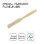 Fackelmann 30948 Pinceau à pâtisserie 18cm en bois de hêtre, Beige, 18 x 8 x 2 cm