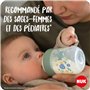 Tétines pour biberons NUK for Nature | Petite taille | 0-6 mois | Tétine anti-colique en silicone imitant le sein | Sans BPA | L