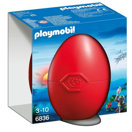Playmobil 6836 Combattant avec Dragon Vert- Knights- Novelmore- Pâques œuf