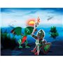 Playmobil 6836 Combattant avec Dragon Vert- Knights- Novelmore- Pâques œuf