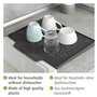 WENKO Tapis d'égouttage Nelia, en caoutchouc à structure rainurée, surface adaptée pour un écoulement optimal de l'eau, extensio