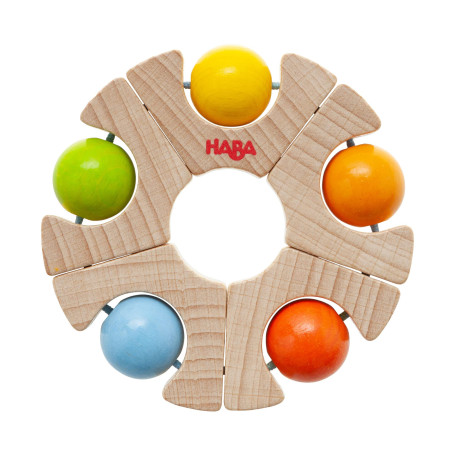 HABA - Hochet Roue à Billes - Jouet d'activité - 6 Mois et Plus - 306692