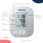 OMRON X2 Smart+ Tensiomètre bras, moniteur de tension artérielle validé cliniquement, Bluetooth, avec detection des pulsation ca