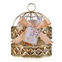 Accentra-Set cadeau de douche pour femmes HONEY JASMINE dans un jolie panier en fil métallique-Set de soins 3 pièces gel douche