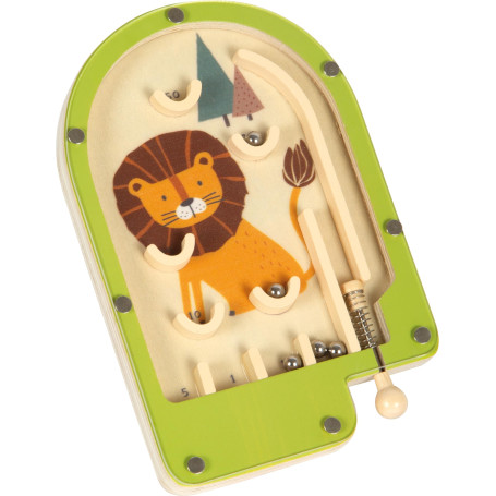 small foot Mini Jeu de Flipper Lion en Bois