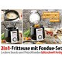2 mini-friteuses avec service à fondue - 0,9 L [Rosenstein & Söhne]