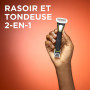 Wilkinson Sword Hydro - Rasoir et tondeuse électrique pour hommes - appareil de soin pour hommes 2-en-1 pour protéger la peau du