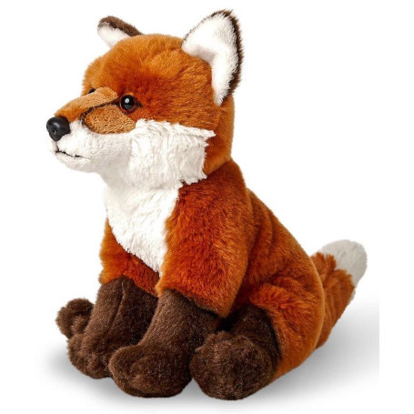 Uni-Toys Renard roux assis - 21 cm (hauteur) - Peluche renard - Doudou