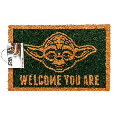 Out of the blue Paillasson Star Wars Yoda env. 60 x 40 cm avec Carte d'en-tête à Suspendre