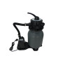 Groupe Filtration Piscine - Maxi 15m3 - Fourni avec Balles Filtrantes - Connexion Tubes 32/38 - Equipé de Vanne Multivoies/Manom