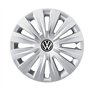 Volkswagen 5H0071455UWP Lot de 4 enjoliveurs en Acier 15" Argenté Brillant