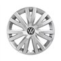 Volkswagen 5H0071456UWP Lot de 4 enjoliveurs en Acier 16" Argenté Brillant