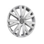 Volkswagen 5H0071456UWP Lot de 4 enjoliveurs en Acier 16" Argenté Brillant