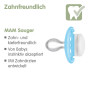 MAM Lot de 2 tétines originales en silicone MAM SkinSoft, respectueuses des dents, en matériaux durables et bio-renouvelables, a