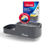Vileda Distributeur de liquide vaisselle Pump avec porte-éponge - Solution pratique 2 en 1 pour la cuisine - Distributeur de sav
