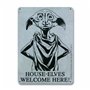 Logoshirt® Harry Potter - Dobby - House-Elves Welcome I Signe - Plaque en métal - Rétro I DIN A5 I Design original sous licence