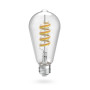 Hama Ampoule Connectée WIFI E27, Ampoule Vintage Filament ST64, Spiral Déco RVBB, 2700-6500K, Ampoule Smart Intelligente, Matter