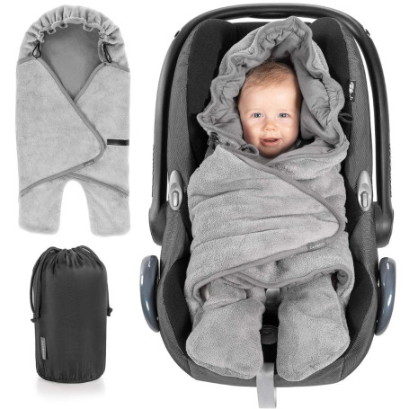 ZAMBOO Couverture Enveloppante Bébé Siège Auto avec Pieds - Nid d'ange Bebe Léger pour Cosy (par ex. Bébé Confort