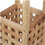Relaxdays 10020655 Porte-parapluies en bois support en bois de noyer carré HxlxP: 50 x 18 x 18 cm, nature