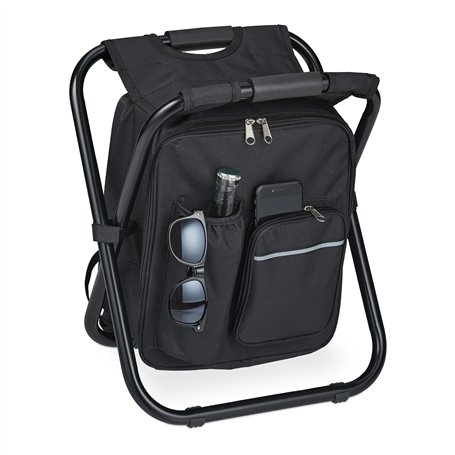 relaxdays Tabouret de Camping avec Poche