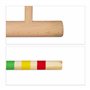 Relaxdays Jeu de Croquet en Bois, 4 Joueurs, Enfants et Adultes, Set Complet avec Sac, maillets, Plusieurs Couleurs