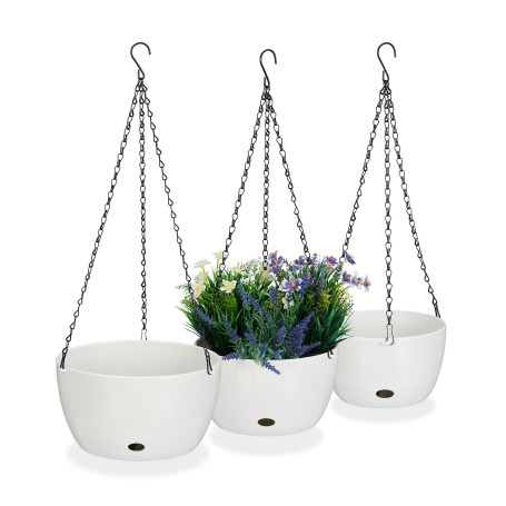 Relaxdays Pot de Fleurs Suspendu