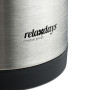 Relaxdays Carafe en Acier Inoxydable, pichet Isotherme pour thé, café, Distributeur, 2 litres, avec poignée, argenté