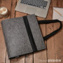 DuneDesign A4 Sac de Classeur en Feutre 31x34x9 cm Porte Documents Serviette Gris
