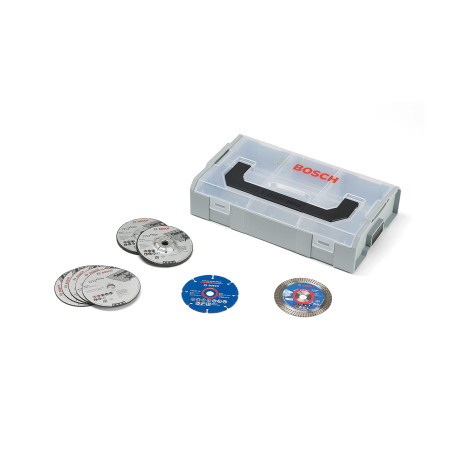 Bosch Professional 9 pièces 76mm-Disc Set + mini L-Boxx (pour GWS-12V