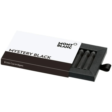 Montblanc INK CART MYSTERY BLACK 1 PACK = 8 CART PF Marque