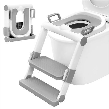WOLTU Réducteur de Toilette pour Enfant avec Escabeau Pliable et Portable