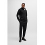 BOSS Hommes Saggy Sweat à Capuche zippé en Coton Stretch avec Logo imprimé