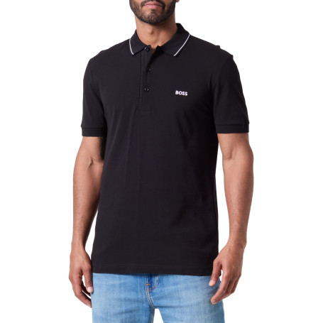 BOSS Hommes Paule 4 Polo Slim en piqué de Coton à Logo Ton sur Ton