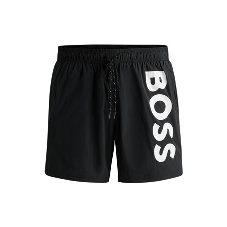 Boss Hommes Octopus Short de Bain à Logo Contrastant en Tissu à séchage Rapide