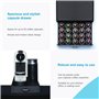 Intirilife Tiroir de rangement pour 50 capsules de café- Compatible avec les capsules Nespresso -38.2 x 23.2 x 5,6 cm- Porte-cap