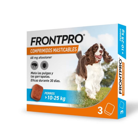 Antiparasitaire à croquer pour Chiens de 10 à 25 kg FRONTPRO