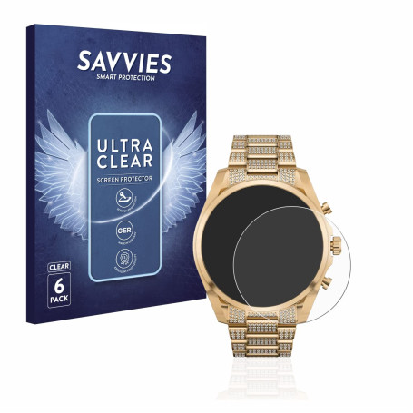 savvies Protection Ecran pour Michael Kors Access Gen 6 Bradshaw (6 Pièces) - Film Protection Ultra Clair