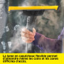Kärcher Raclette Vapeur Pour Vitres, Avec Lame Flexible en Caoutchouc, Pour un Nettoyage des Vitres Hygiénique et Sans Traces, A